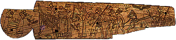Peça de marfim de Megiddo mostrando um rei cananita