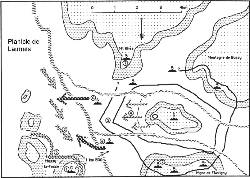 18. Mapa da segunda batalha de Alésia